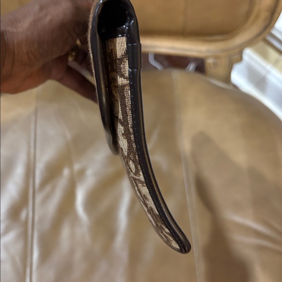 Dior Brown Monogram Clutch with Gold Detail - Picture 6 of 6